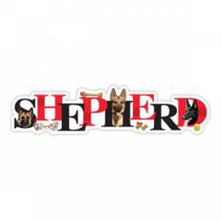 German Shepherd - Alphabet Magnet