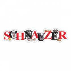 Schnauzer - Alphabet Magnet