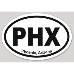 Phoenix Arizona - Oval Sticker