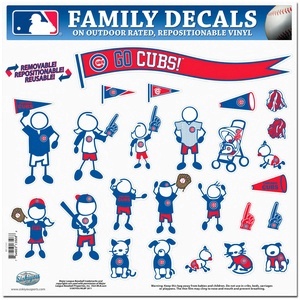 Chicago Cubs - 11x11 Large Family Decal Set