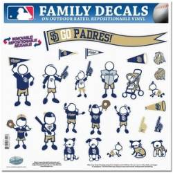 San Diego Padres - 11x11 Large Family Decal Set