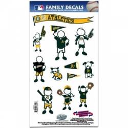 Oakland A's - 6x11 Medium Family Decal Set