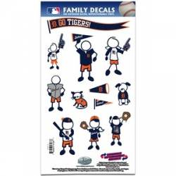 Detroit Tigers - 6x11 Medium Family Decal Set