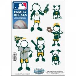 Oakland A's - 5x7 Small Family Decal Set