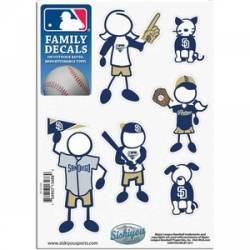 San Diego Padres - 5x7 Small Family Decal Set