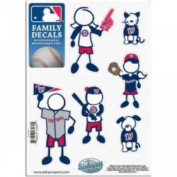 Washington Nationals - 5x7 Small Family Decal Set