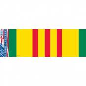 Desert Storm War Service Ribbon Magnetic Bumper Sticker – 10" X 2.5" – Crazy Sticker Guy