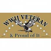 World War II Veteran & Proud of It - Bumper Sticker