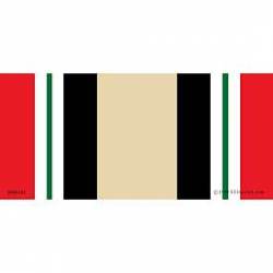 Iraq War Service Ribbon - Bumper Sticker