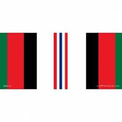 Afghanistan War Service Ribbon - Bumper Sticker