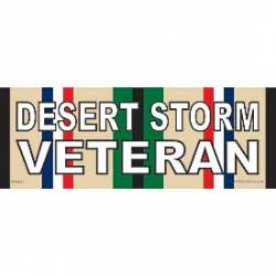 Desert Storm War Veteran Service Ribbon  - Bumper Sticker