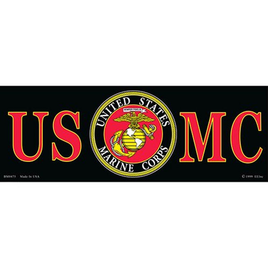 Usmc United States Marine Corps Bumper Sticker At Sticker Shoppe