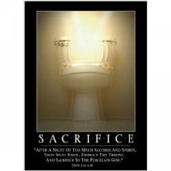 Sacrifice Porcelain God - Refrigerator Magnet