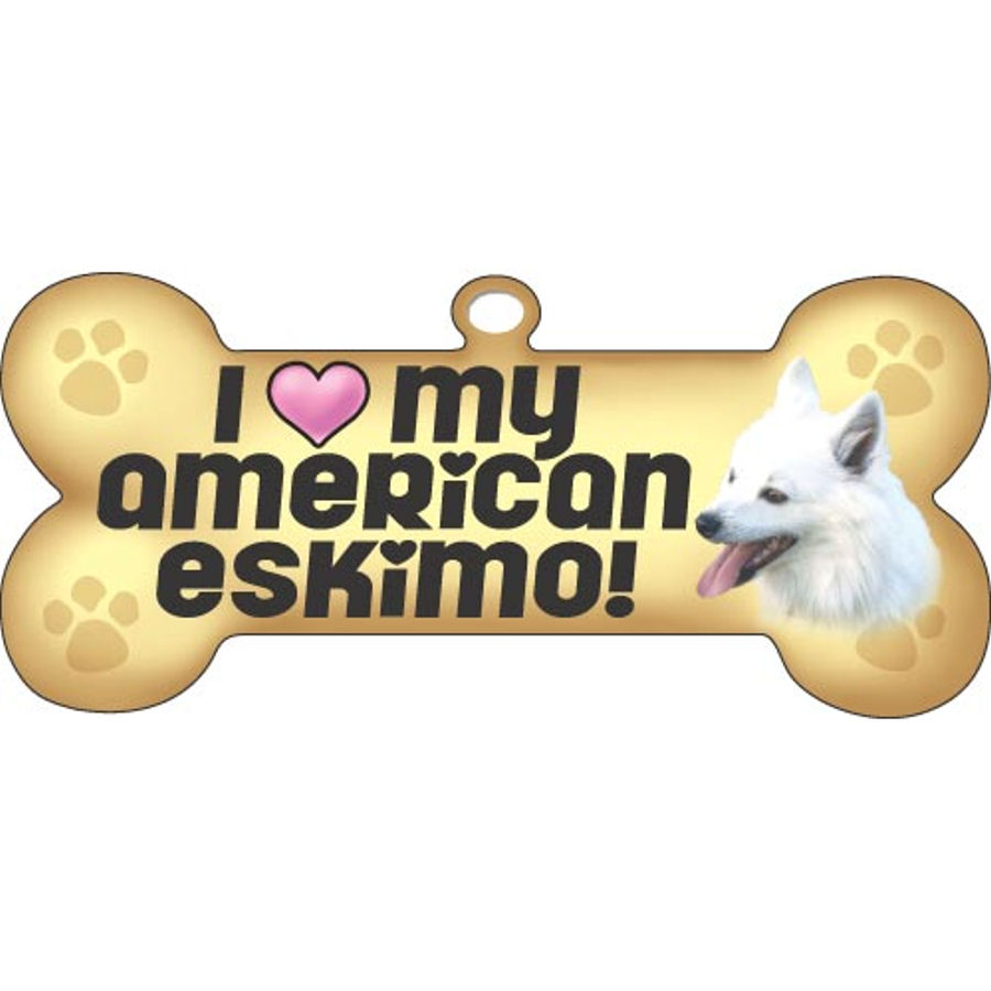 Dog Bone Magnet: I LOVE MY BULLDOG | Dogs Doggy | Bull Dog