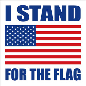i stand for the flag tee shirt