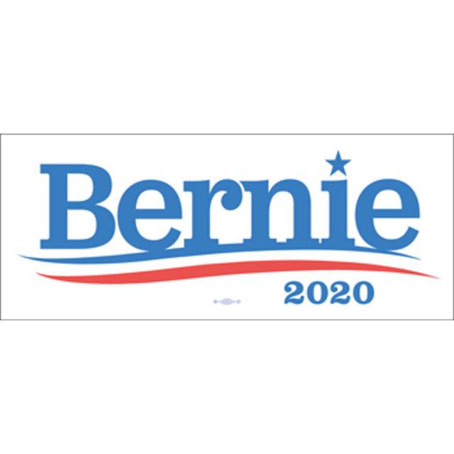 Bernie Sanders President 2020 White Bumper Magnet