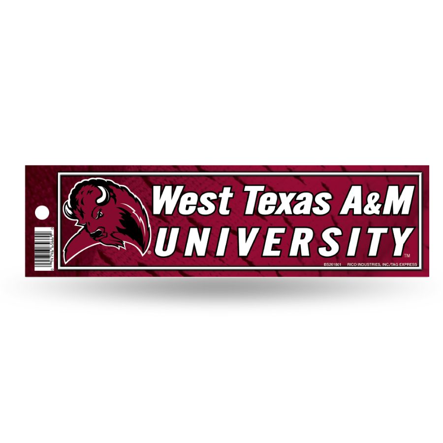 West Texas A&M University Buffaloes Bumper Sticker at Sticker Shoppe