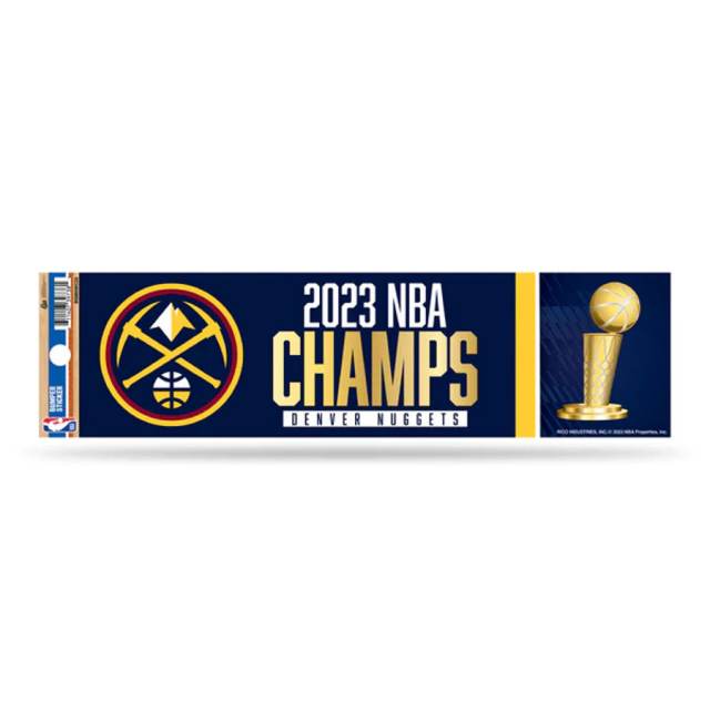 2023 NBA Champions, Denver Nuggets, High Quality Vinyl Stickers