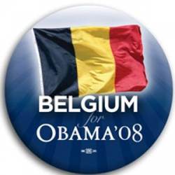 Belgium for Barack Obama - Button