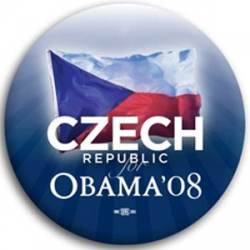 Czech Republic for Barack Obama - Button