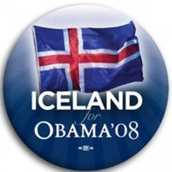 Iceland for Barack Obama - Button