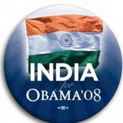 India for Barack Obama - Button
