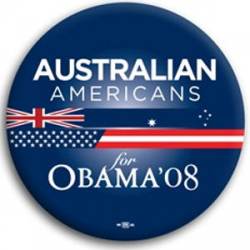 Australian Americans for Barack Obama - Button