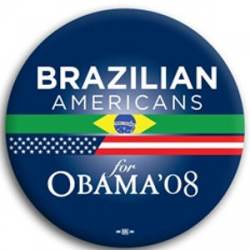 Brazilian Americans for Barack Obama - Button