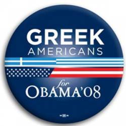 Greek Americans for Barack Obama - Button