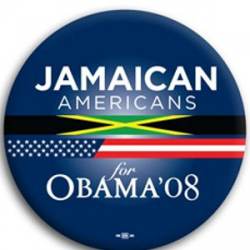 Jamaican Americans for Barack Obama - Button