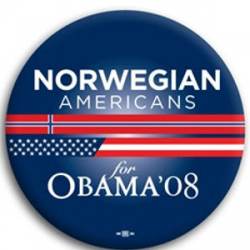 Norwegian Americans for Barack Obama - Button