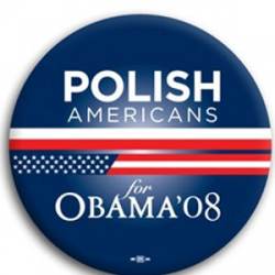 Polish Americans for Barack Obama - Button