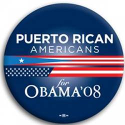 Puerto Rican Americans for Barack Obama - Button