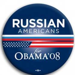 Russian Americans for Barack Obama - Button