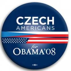 Czech Americans for Barack Obama - Button
