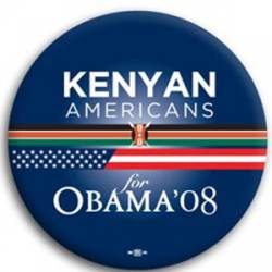 Kenyan Americans for Barack Obama - Button