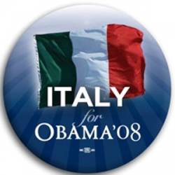 Italy for Barack Obama - Button
