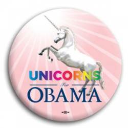 Unicorns for Obama - Button