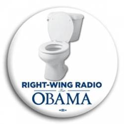 Right-Wing Radio for Obama - Button