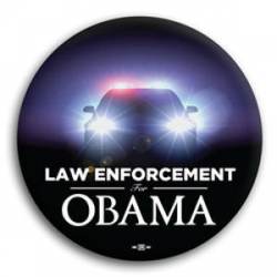 Law Enforcement for Obama - Button