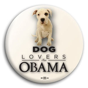 Dog Lovers for Obama - Button
