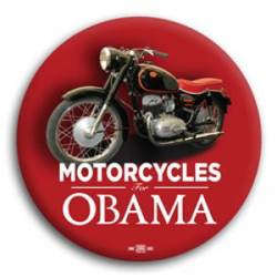 Motorcycles for Obama - Button