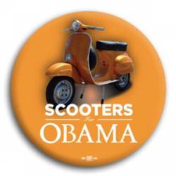 Scooters for Obama - Button