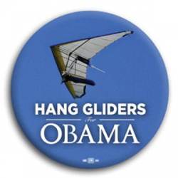 Hang Gliders for Obama - Button