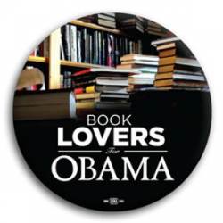 Book Lovers for Obama - Button