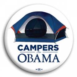 Campers for Obama - Button