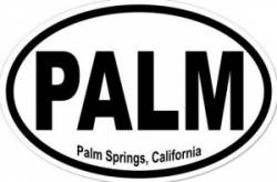 Palm Springs California  - Oval Sticker