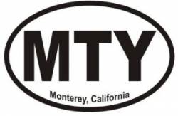 Monterey California  - Oval Sticker