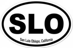 San Luis Obispo California  - Oval Sticker