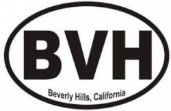 Beverly Hills California  - Oval Sticker